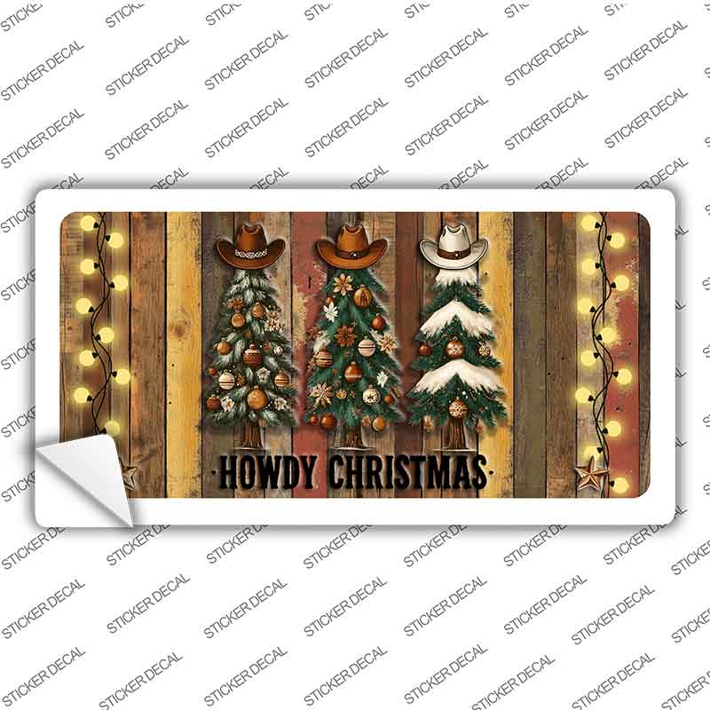 Howdy Christmas Novelty Sticker Decal LP-14527s