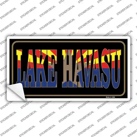 Lake Havasu Arizona Flag Novelty Sticker Decal