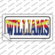 Williams Arizona Flag White Novelty Sticker Decal