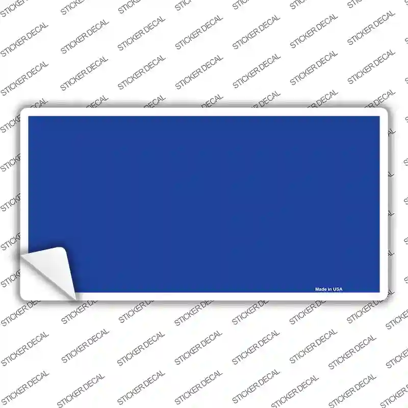 Royal Blue Solid Novelty Sticker Decal