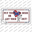 Heart In Dixie Novelty Sticker Decal