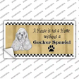 Pencil Sketch Cocker Spaniel Novelty Sticker Decal