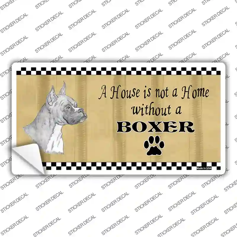 Pencil Sketch Boxer Novelty Sticker Decal