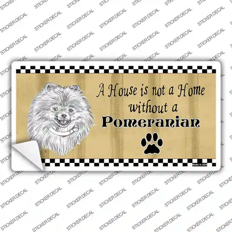 Pencil Sketch Pomeranian Dog Novelty Sticker Decal