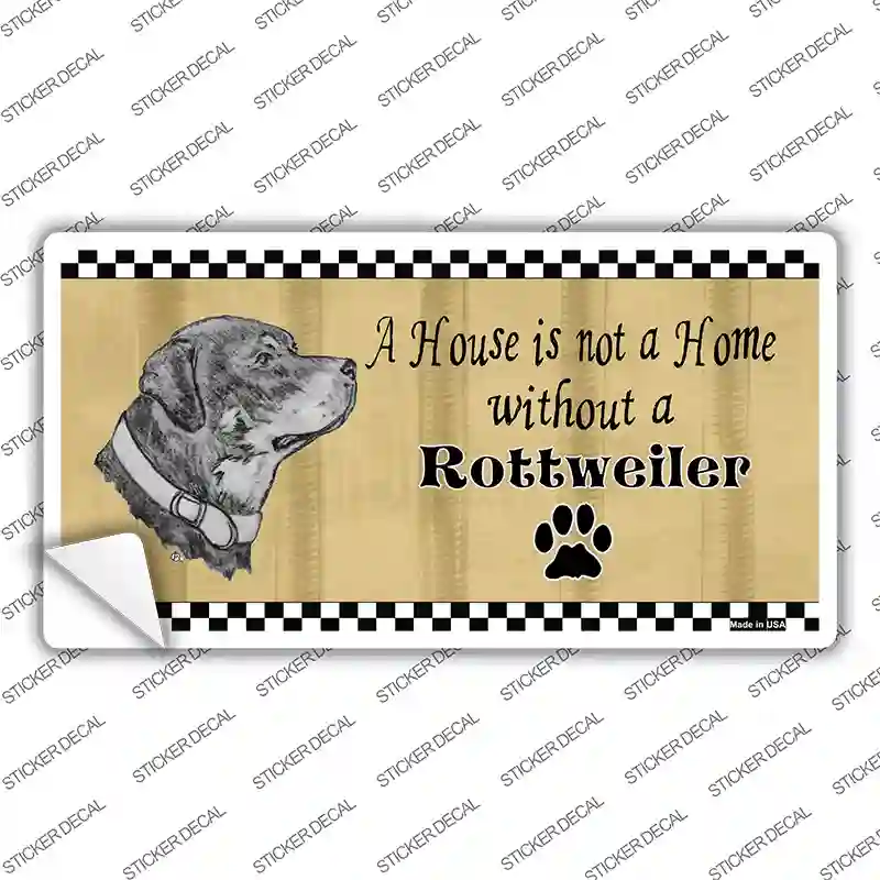 Pencil Sketch Rottweiler Novelty Sticker Decal