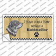 Pencil Sketch Rottweiler Novelty Sticker Decal