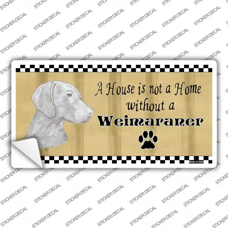 Pencil Sketch Weimaraner Novelty Sticker Decal