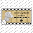 Pencil Sketch Weimaraner Novelty Sticker Decal