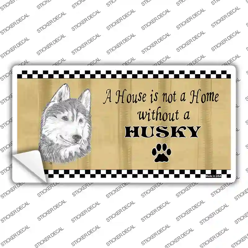 Pencil Sketch Husky Novelty Sticker Decal