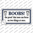 Boobs Proof Novelty Sticker Decal