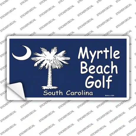 Myrtle Beach Golf Novelty Sticker Decal