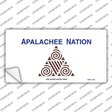 Apalachee Nation Flag Novelty Sticker Decal