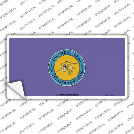 Choctaw Nation Flag Novelty Sticker Decal