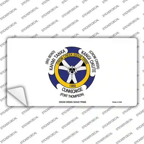 Crow Creek Sioux Tribe Flag Novelty Sticker Decal