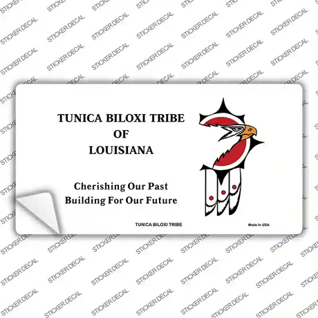 Tunica Biloxi Flag Novelty Sticker Decal