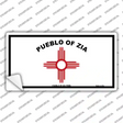 Zia Pueblo Flag Novelty Sticker Decal
