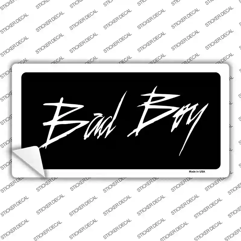 Bad Boy Black Novelty Sticker Decal