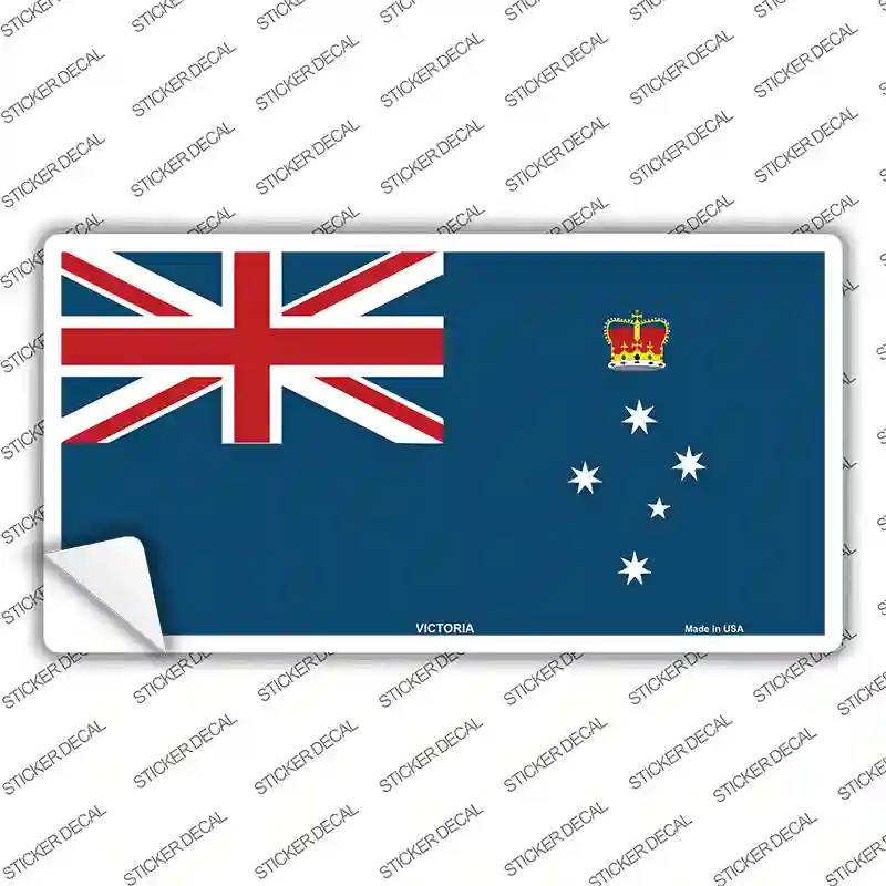 Victoria Flag Novelty Sticker Decal