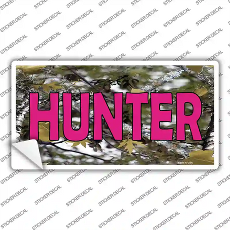 Pink Hunter Novelty Sticker Decal