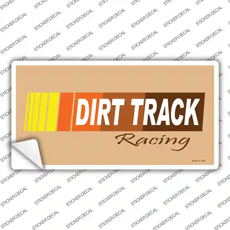 Dirt Track Racing Novelty Sticker Decal