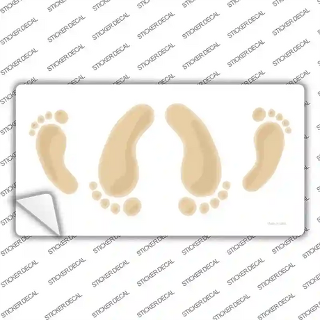 Happy Feet Novelty Sticker Decal