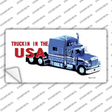 Trucking In The USA Novelty Sticker Decal