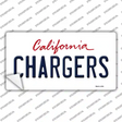 Chargers California State Novelty Sticker Decal