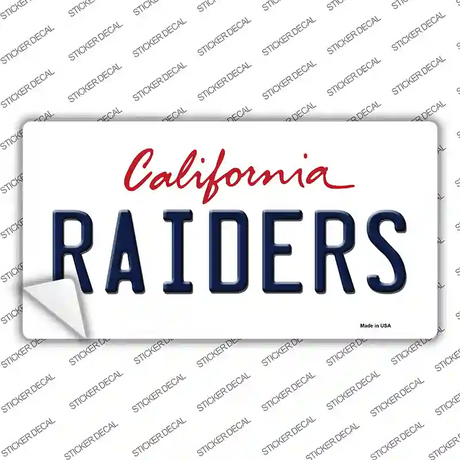 Raiders California State Novelty Sticker Decal