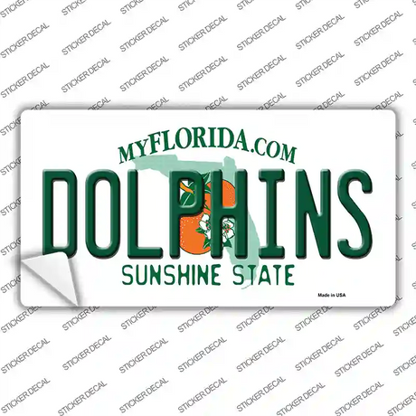 Dolphins Florida State Novelty Sticker Decal