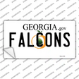 Falcons Georgia State Novelty Sticker Decal