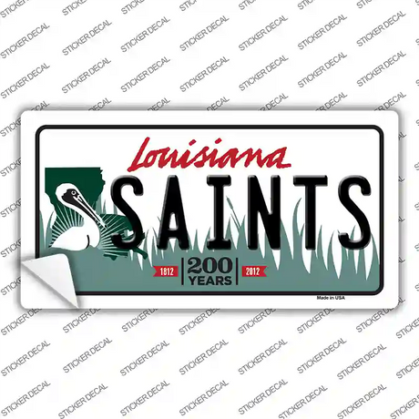 Saints Louisiana State Novelty Sticker Decal