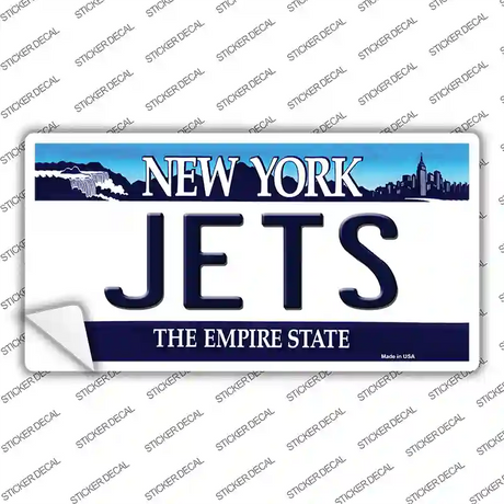 Jets New York State Novelty Sticker Decal