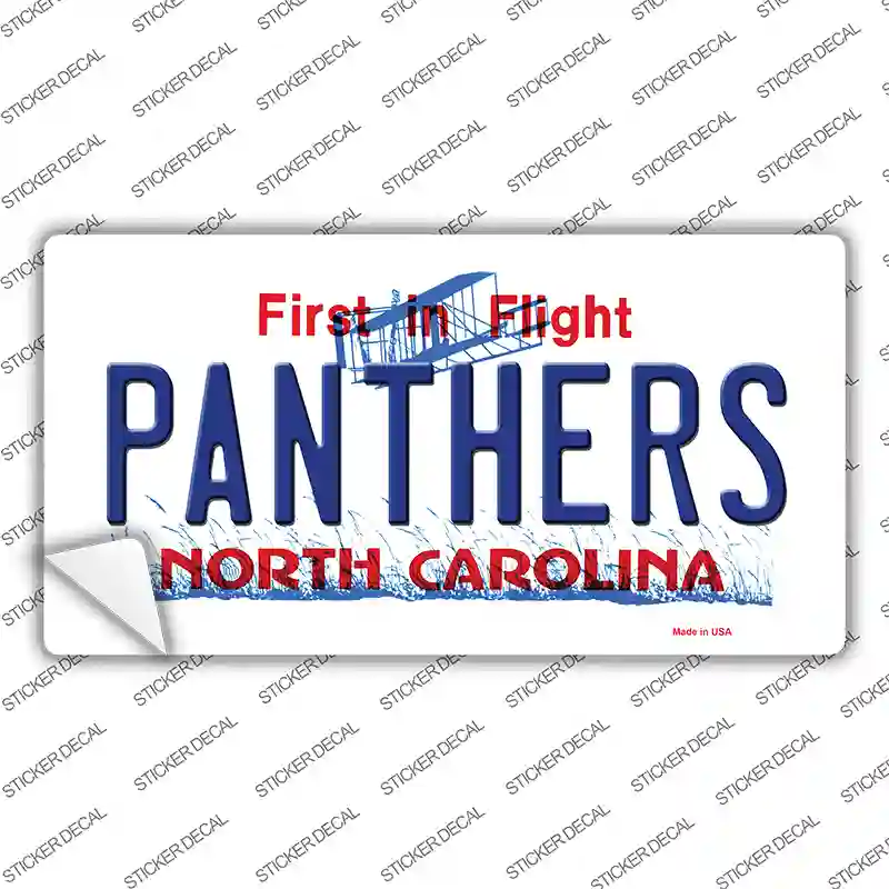 Panthers North Carolina State Novelty Sticker Decal