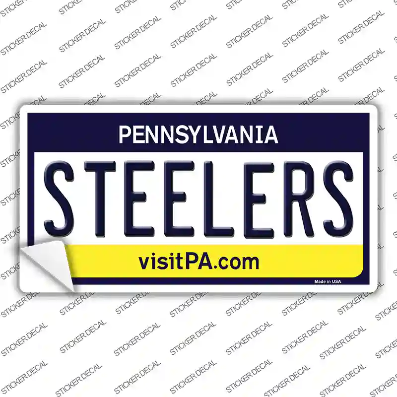 Steelers Pennsylvania State Novelty Sticker Decal