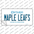 Maple Leafs Ontario Canada Province Novelty Sticker Decal