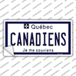 Canadiens Quebec Canada Province Novelty Sticker Decal