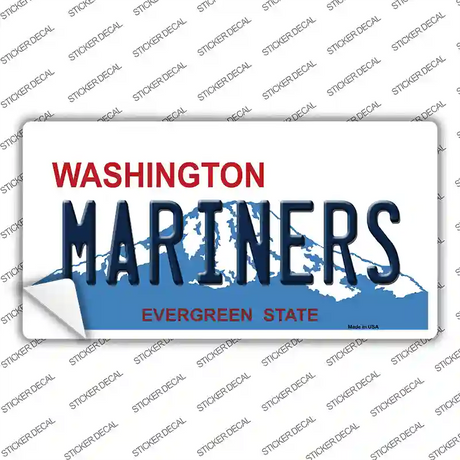 Mariners Washington State Novelty Sticker Decal