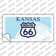 Route 66 Shield Kansas Novelty Sticker Decal