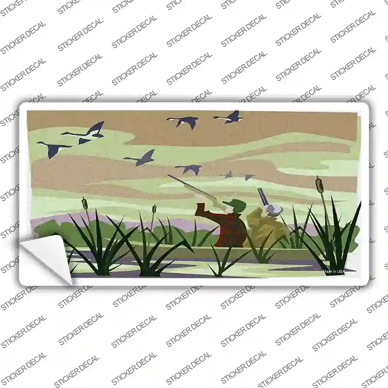 Duck Hunting Camouflage Novelty Sticker Decal