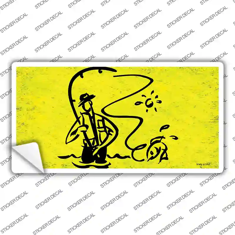Fly Fishing Novelty Sticker Decal
