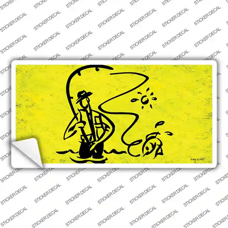 Fly Fishing Novelty Sticker Decal