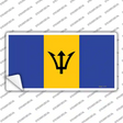 Barbados Flag Novelty Sticker Decal