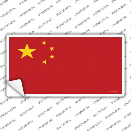 China Flag Novelty Sticker Decal