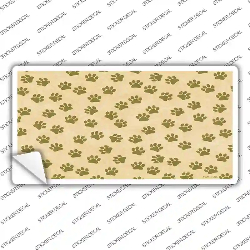 Paw s Novelty Sticker Decal
