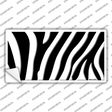 Black White Zebra Novelty Sticker Decal
