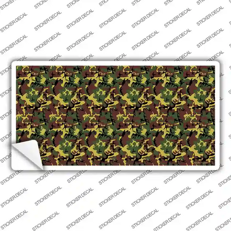 Camouflage Novelty Sticker Decal