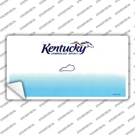 Kentucky State Blank Novelty Sticker Decal