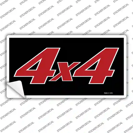 4 X 4 Black Novelty Sticker Decal