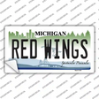 Redwings Michigan State Novelty Sticker Decal