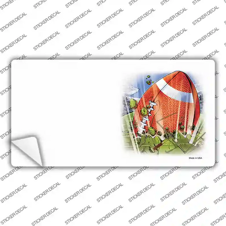 Football Offset Novelty Sticker Decal